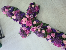 Mixed Floral Cross