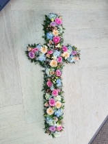 Mixed Floral Cross